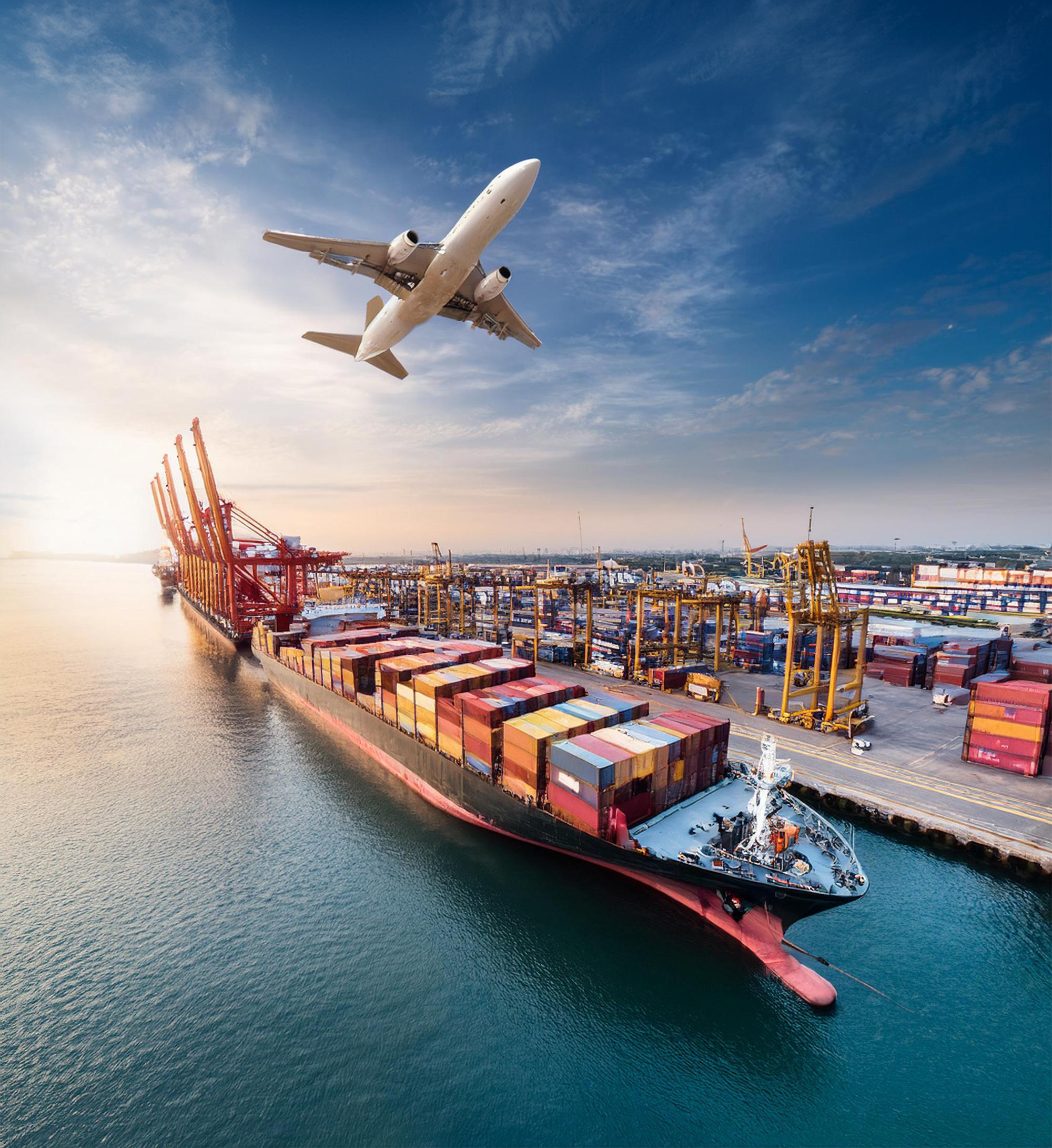 Cargo vessel and air freight transport
