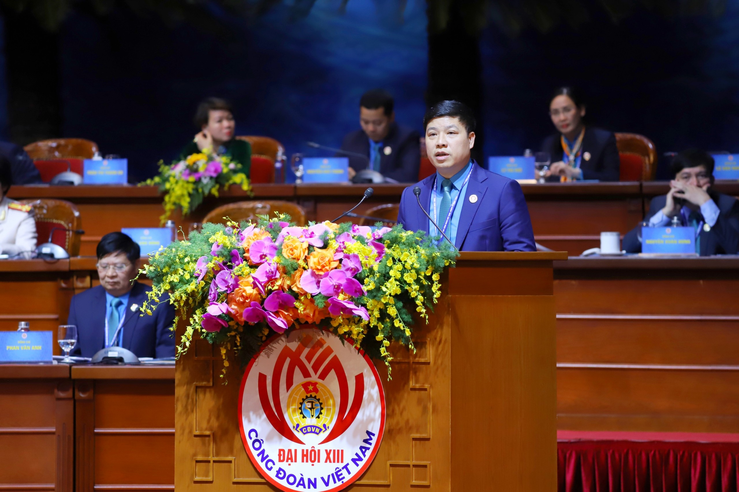 Đồng chí Hồng Quang - Chủ tịch Công đoàn Vietcombank